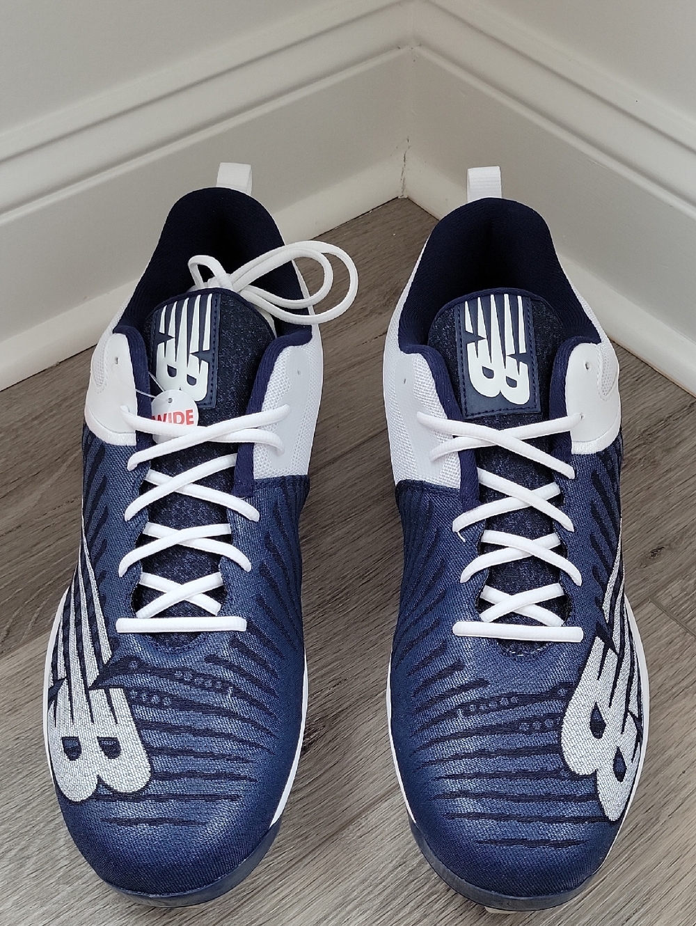 New Balance Men's Fuel Cell Meta Baseball Cleats Navy & White Size 16W NIB